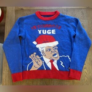 TRUMP christmas Sweater - fits like an Adult Small UNISEX